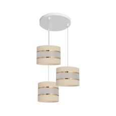 Luster na lanku HELEN 3xE27/15W/230V krémová
