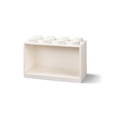 Detská biela nástenná polica LEGO® Brick 8