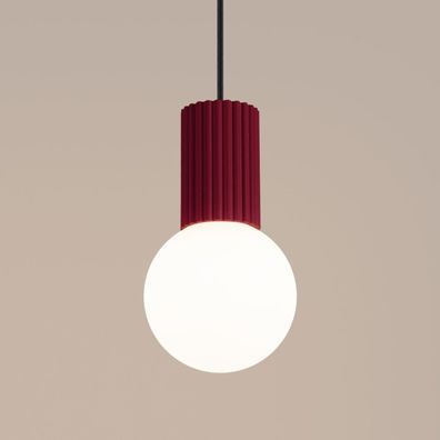 Sollux SL.1749 - Luster na lanku HALO 1xG9/8W/230V pr. 12 cm červená