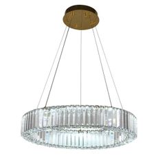 LED Stmievateľný luster na lanku LED/40W/230V 3000-6500K chróm/zlatá + DO