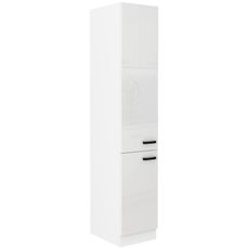 Kuchynská skrinka MIA biely lesk/biely 40dk-210 2f