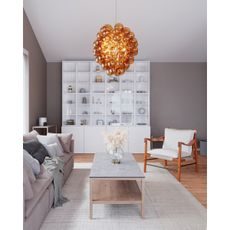 ByRydens 4202230-5512 - Luster na lanku DELUXE 4xE14/5W/230V dymová/hnedá