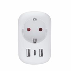 Solight PA03UK Cestovný adaptér UK USB A+C prepoužitie vo Veľkej Británii, typ G