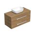 Kúpeľňová skrinka s krytom SAT Cube Way 100x71x46 cm dub Hickory CUBE461003DHSAT45