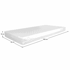 Matrac, penový, 10 cm, 90x200 cm, MONTINY NEW