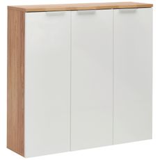 Xora SKRINKA NA TOPÁNKY, farba duba, biela s vysokým leskom, 120/115/34 cm