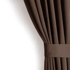 Záves AmeliaHome Bla 140x175 cm tmavohnedá, velikost 140x175