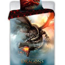 Faro Bavlnená posteľná bielizeň Dragons 028 - 160x200 cm