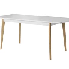 Piaski Rozkládací jídelní stůl Primo 140/180 cm dub Riviéra/bílý