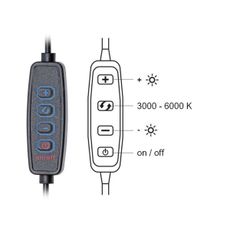 Ecolite LU13A-BI- LED Stmievateľná stolná lampa LIPA LED/10W/230V 3000-6000K biela