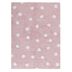 Lorena Canals koberce Pre zvieratá: Prateľný koberec Polka Dots Pink-White - 120x160 cm