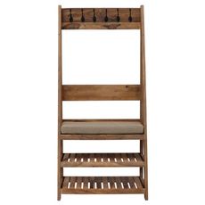 indickynabytok.sk - Vešiak Rami s 6 háčikmi 80x175x40 indický masív palisander