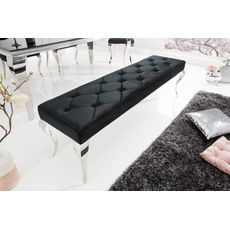 Estila Luxusná čalúnená lavica Modern Barock čierna