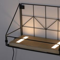 Leuchten Direkt 15276-18 - Polica s LED osvetlením BOARD 2xLED/1,75W/230V 30 cm