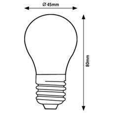 Rabalux 79016 - LED Žiarovka FILAMENT G45 E27/2W/230V 4000K