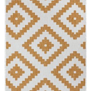 NORTHRUGS - Hanse Home koberce Kusový koberec Twin-Wendeteppiche 105794 Ochre – na von aj na doma - 80x350 cm