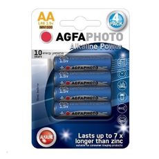 4 ks Alkalická batéria AA 1,5V