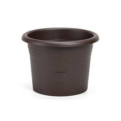 Plastia Samozavlažovací květináč Narza pr. 50 cm, čokoláda, pr. 50 cm