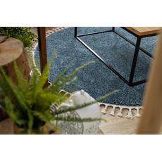 Dywany Łuszczów , Kusový koberec Berber 9000 blue kruh, 120x120 (priemer) kruh, modrá, obývacia izba