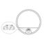 Top Light - LED vonkajšie nástenné svietidlo so senzorom BARI LED/15W/230V IP54