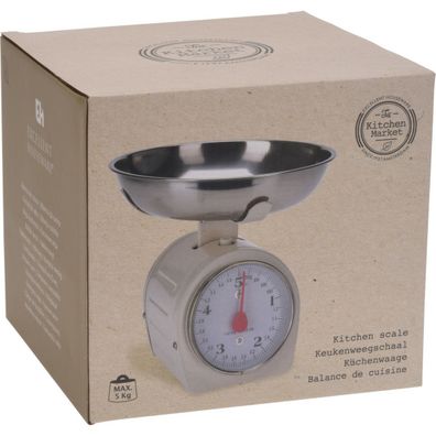 EH Kuchynská mechanická váha 5 kg, biela