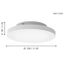 Eglo 99118 - LED RGB Stmievateľné stropné svietidlo TURCONA-C LED/15W/230V + DO