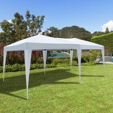 Záhradný skladací párty stan 3 x 6 m | biela