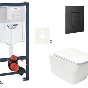 Závesný wc set do ľahkých stien / predstenová montáž Swiss Aqua Technologies Infinitio SIKOGRSIN12EKF0