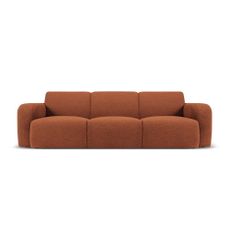 Hnedá pohovka z textílie bouclé 235 cm Molino – Micadoni Home