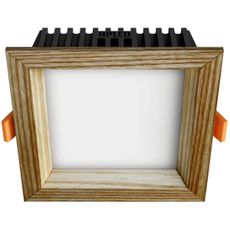 APLED - LED Podhľadové SQUARE WOODLINE LED/6W/230V 3000K 12x12 cm jaseň masív