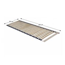 KONDELA Twinpack lamelový rošt 80x200 cm brezové drevo
