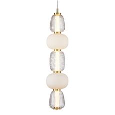 LED Luster na lanku CARO LED/40W/230V zlatá