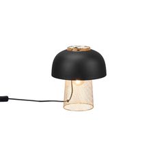 REALITY Stolová lampa PUNCH čierna matná 1 x E27 max. 25 W, pr. 25 x 28 cm