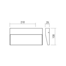 Redo 90481 - LED Vonkajšie nástenné svietidlo LANDER LED/6W/230V IP54 antracit