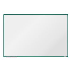 Biela magnetická popisovacia tabuľa boardOK, 1800 x 1200 mm, zelený rám