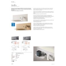 Redo 01-2985 - LED Nástenné bodové svietidlo BROOK LED/8W/230V + LED/3W USB čierna