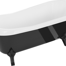 Vaňa MEXEN RETRO BLACK 170 x 75 čierno-biela