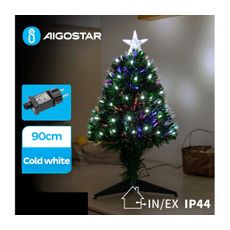 Aigostar - LED Vonkajší vianočný stromček LED/3,6W/230V 90 cm IP44 studená biela