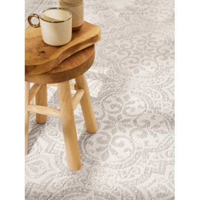 Hanse Home , Kusový koberec Duet 106251 Rosel White/Gray - na von aj na doma, 200x290, šedá, chodba / predsieň