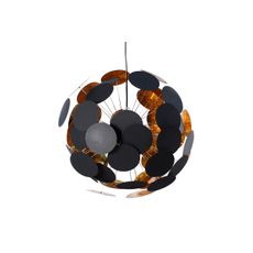 Estila Dizajnová elegantná závesná lampa Infinity čierno-zlatá