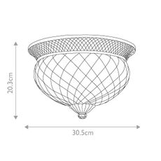 Hinkley - Stropné svietidlo PLANTATION 2xE27/60W/230V bronz