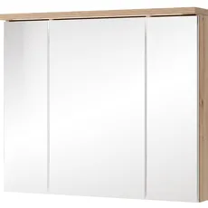 Szynaka Závěsná zrcadlová skříňka s LED osvětlením Sting 58 80 cm dub Artisan