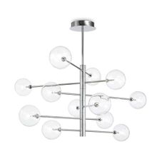Ideal Lux - LED Luster na tyči EQUINOXE 12xG4/2W/230V pr. 124 cm chróm/číra