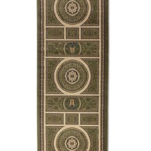 Nouristan - Hanse Home koberce Behúň Herat 105991 Green Cream - 80x240 cm