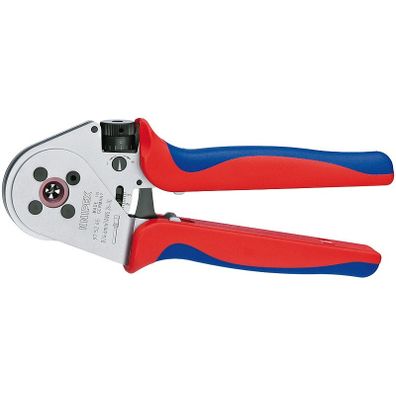 Štvor-tŕňové Krimpovacie kliešte pre sústružené kontakty chrómované 230mm - 975265