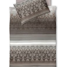 XXXL POSTEĽNÁ BIELIZEŇ, flanel, biela, cappuccino, mokka, 140/200 cm