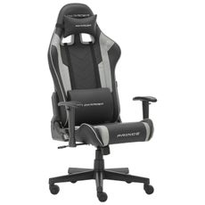 Dxracer HERNÁ STOLIČKA, kožený vzhľad, sivá, čierna