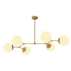 Mosadzné závesné svietidlo so skleneným tienidlom Damar – Opviq lights