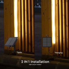 LED Stmievateľný solárny pásik LED/1,2W/3,7V 4000K IP67 5m