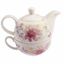Porcelánová kanvička so šálkou Flower, 400 ml